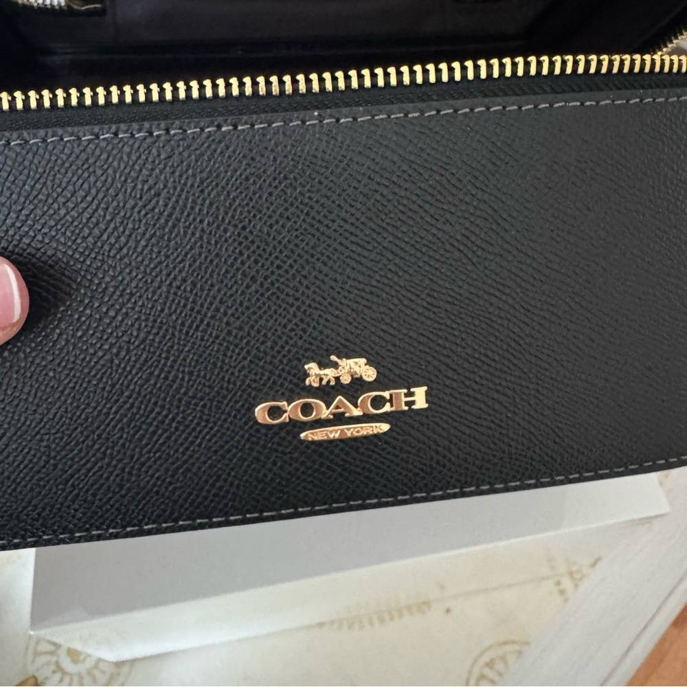 Coach | Black Leather Cosmetic Case - Picture 8 of 11